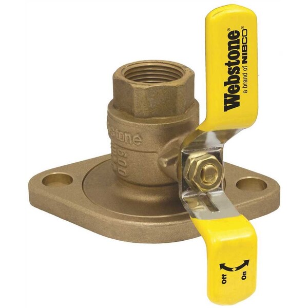 3/4in. Brass IPS Threaded Isolator Full Port Ball Valve with Rotating Flange and Adjustable Pk Gland